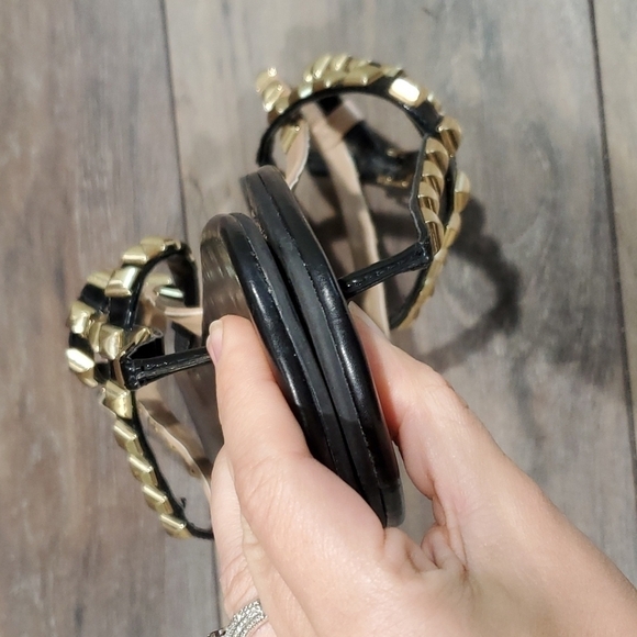 BCBGENERATION Glorina-X Square Studded strappy Sandals shoes flats sz 9.5 - Picture 6 of 10